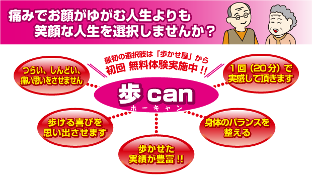 「歩 can」の特長