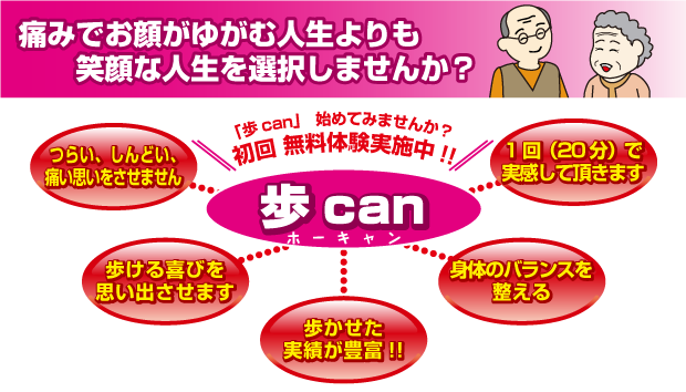 「歩 can」の特長